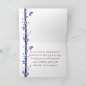 Friend Birthday Bluebells and Butterflies Card Kaart (Binnen)
