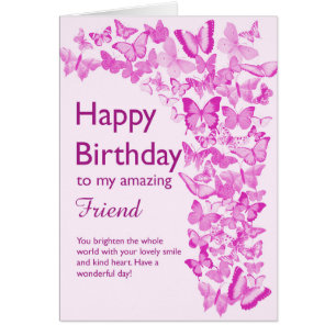 Friend Birthday Butterflies