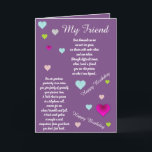 FRIEND BIRTHDAY-KAART KAART<br><div class="desc">door je vriend te laten weten hoeveel je er aan denkt en hoe ze in je gedachten zitten op hun verjaardag</div>