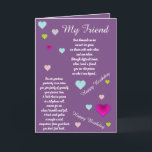 FRIEND BIRTHDAY-KAART KAART<br><div class="desc">door je vriend te laten weten hoeveel je er aan denkt en hoe ze in je gedachten zitten op hun verjaardag</div>