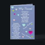 FRIEND BIRTHDAY-KAART KAART<br><div class="desc">door je vriend te laten weten hoeveel je er aan denkt en hoe ze in je gedachten zitten op hun verjaardag</div>