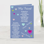 FRIEND BIRTHDAY-KAART KAART<br><div class="desc">door je vriend te laten weten hoeveel je er aan denkt en hoe ze in je gedachten zitten op hun verjaardag</div>