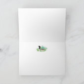 Friend Birthday Waterverf Loon Bird Natuur Art Kaart (Binnen)