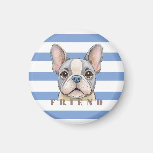 Friend Bulldog Magneet (Voorkant)