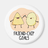 Friend-Chip Goals Funny Food Chip Pun Magneet (Voorkant)