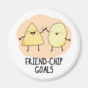 Friend-Chip Goals Funny Food Chip Pun Magneet