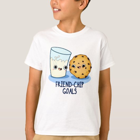 Friend-Chip Goals Funny Food Chip Pun T-shirt (Voorkant)
