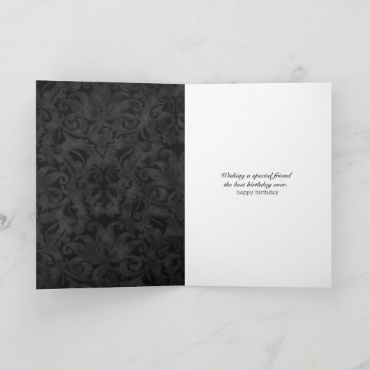 Friend Daisy and Ladybug Damask Kaart (Binnen)