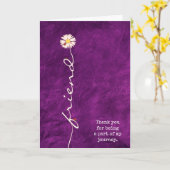 Friend Daisy met Ladybugs-Kaart Kaart (Gele Bloem)