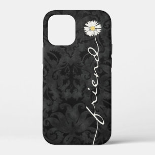 Friend Daisy on Black Damask Hoesje-Mate iPhone Ca Case-Mate iPhone Case
