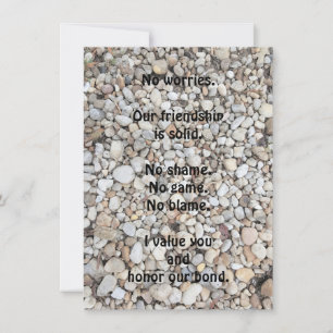 Friend Enmoegement, flatWenskaart