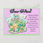 Friend Fairy Birthday Briefkaart<br><div class="desc">Hoewel E-kaarten geweldig zijn in deze wereld van de techniek, is er niets zo persoonlijk als de persoonlijke aanraking! Post-a-card van Ebbymoo is een economische manier om een speciale en persoonlijke boodschap te sturen voor Birthday, Jubileum, Get Well, Friendship en vele andere gelegenheden. Stuur er een naar iemand waar je...</div>