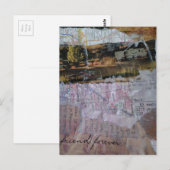 Friend Forever mixed media collage Briefkaart (Voorkant / Achterkant)