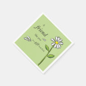 Friend Gift of God, Daisy on Green, Religious Servetten (Hoek)