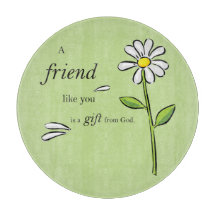 Friend Gift of God, Daisy on Green, Religious