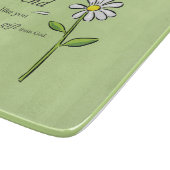 Friend Gift of God, Daisy on Green, Religious Snijplank (Hoek)