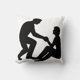 "Friend Helping Friend Pillow – Heartwarming Frien Kussen