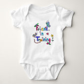 "Friend in Training" Vivid Colors Romper (Voorkant)