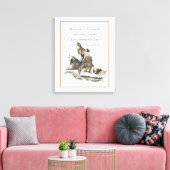Friend Loyalty Wisdom Wolf Pack Quote Canvas Afdruk (Insitu (Woonkamer))