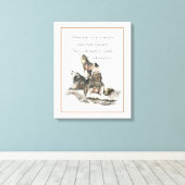 Friend Loyalty Wisdom Wolf Pack Quote Canvas Afdruk (Insitu (Houten vloer))