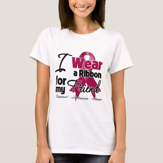 Friend - Multiple Myeloma Ribbon T-shirt (Voorkant)