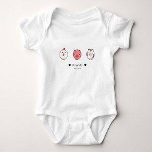 Friend Not Food - Vegan Baby Romper
