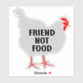 Friend Not Food, Vegan Sticker (Vel)
