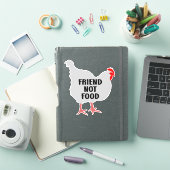 Friend Not Food, Vegan Sticker (iPad Cover)