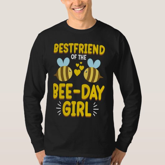 Friend Of Bee Day Girl Honey Beekeeper Beekeeping  T-shirt (Voorkant)