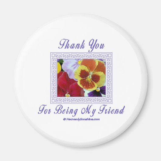 Friend Pansies Magneet (Voorkant)