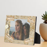 Friend Photo Gift  Decoupage Journal Fotoplaat<br><div class="desc">Dit ontwerp kan worden gepersonaliseerd door de Edit optie van het Ontwerp te kiezen. Je kunt ook overdragen naar andere objecten. Neem contact met me op via colorflowcreations@gmail.com of gebruik de chatoptie bovenaan de pagina als u dit ontwerp op een ander product wilt plaatsen of hulp nodig hebt. Bekijk meer...</div>