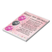 Friend Poem 18th Birthday Notitieblok (Linkerzijde)