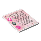 Friend Poem - 30e verjaardag Notitieblok (Schuin)