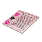 Friend Poem - 40e verjaardag Tegeltje (Zijkant)