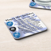 Friend Poem 60th Birthday Bier Onderzetter (Linkerzijde)