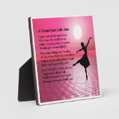 Friend Poem Plaque - Ballerina Design Fotoplaat (Voorkant)