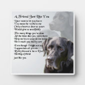 Friend Poem Plaque - Black Labrador Design Fotoplaat (Voorkant)