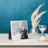 Friend Poem Plaque - Black Labrador Design Fotoplaat (Insitu)
