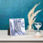 Friend Poem Plaque - Blauw zijderijontwerp Fotoplaat (Insitu)