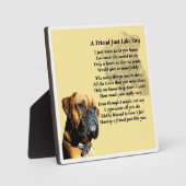 Friend Poem Plaque - Boxer Dog Design Fotoplaat (Voorkant)