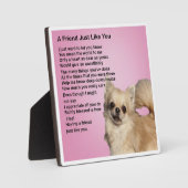 Friend Poem Plaque - Chihuahua hondenontwerp Fotoplaat (Voorkant)