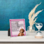 Friend Poem Plaque - Daschund Dog Design Fotoplaat (Insitu)