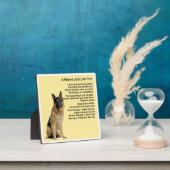 Friend Poem Plaque  -  German Shepherd Dog  Design Fotoplaat (Insitu)