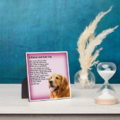 Friend Poem Plaque - Golden Retriever Design Fotoplaat (Insitu)