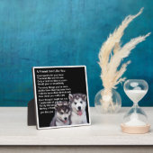 Friend Poem Plaque - Husky Dogs Design Fotoplaat (Insitu)