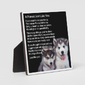 Friend Poem Plaque - Husky Dogs Design Fotoplaat (Voorkant)