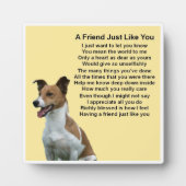Friend Poem Plaque - Jack Russell Design Fotoplaat (Voorkant)