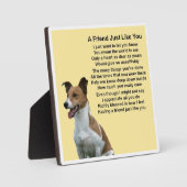 Friend Poem Plaque - Jack Russell Design Fotoplaat (Voorkant)