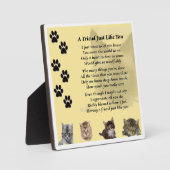 Friend Poem Plaque - Kat Design Fotoplaat (Voorkant)