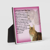 Friend Poem Plaque - Kat Design Fotoplaat (Voorkant)